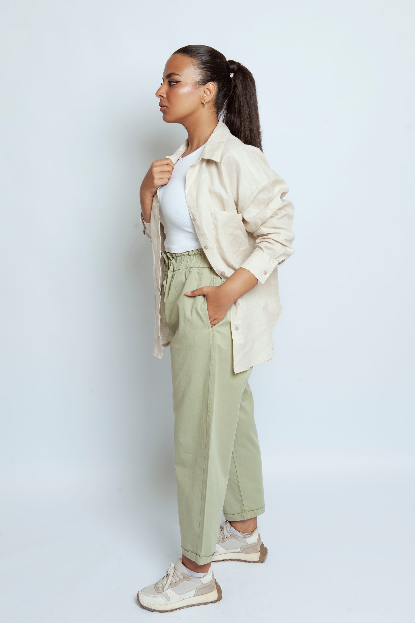 Lite Green Gabardine Pants