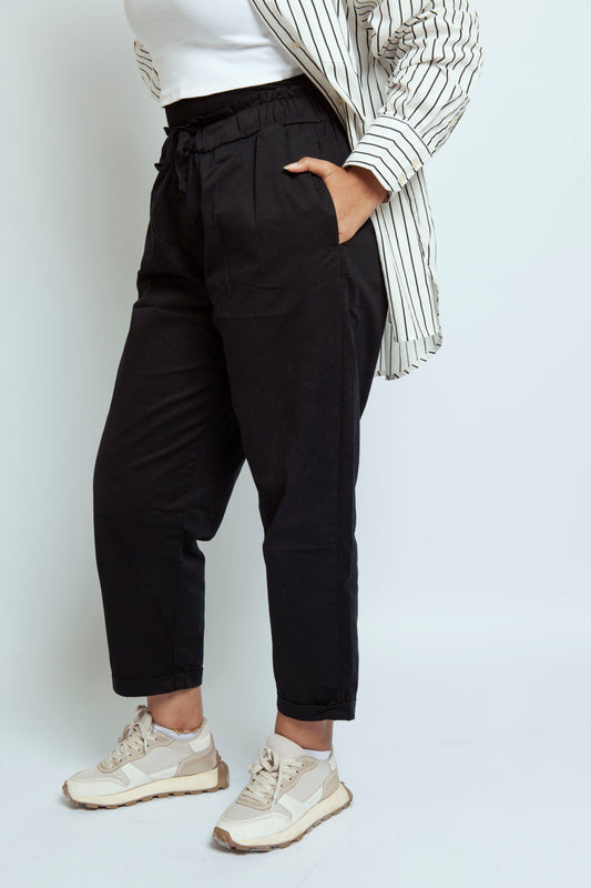 Black Gabardine Pants