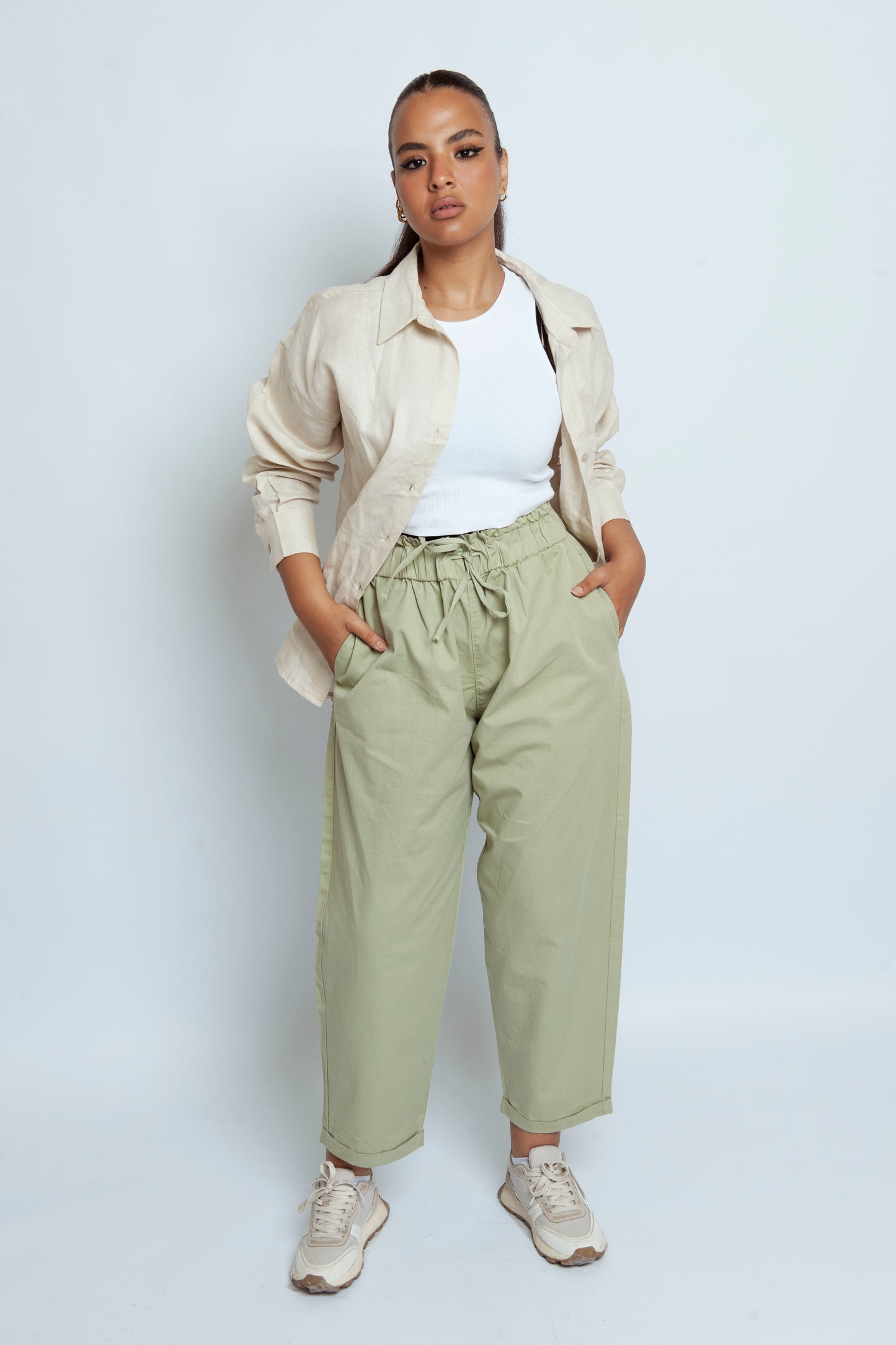 Lite Green Gabardine Pants