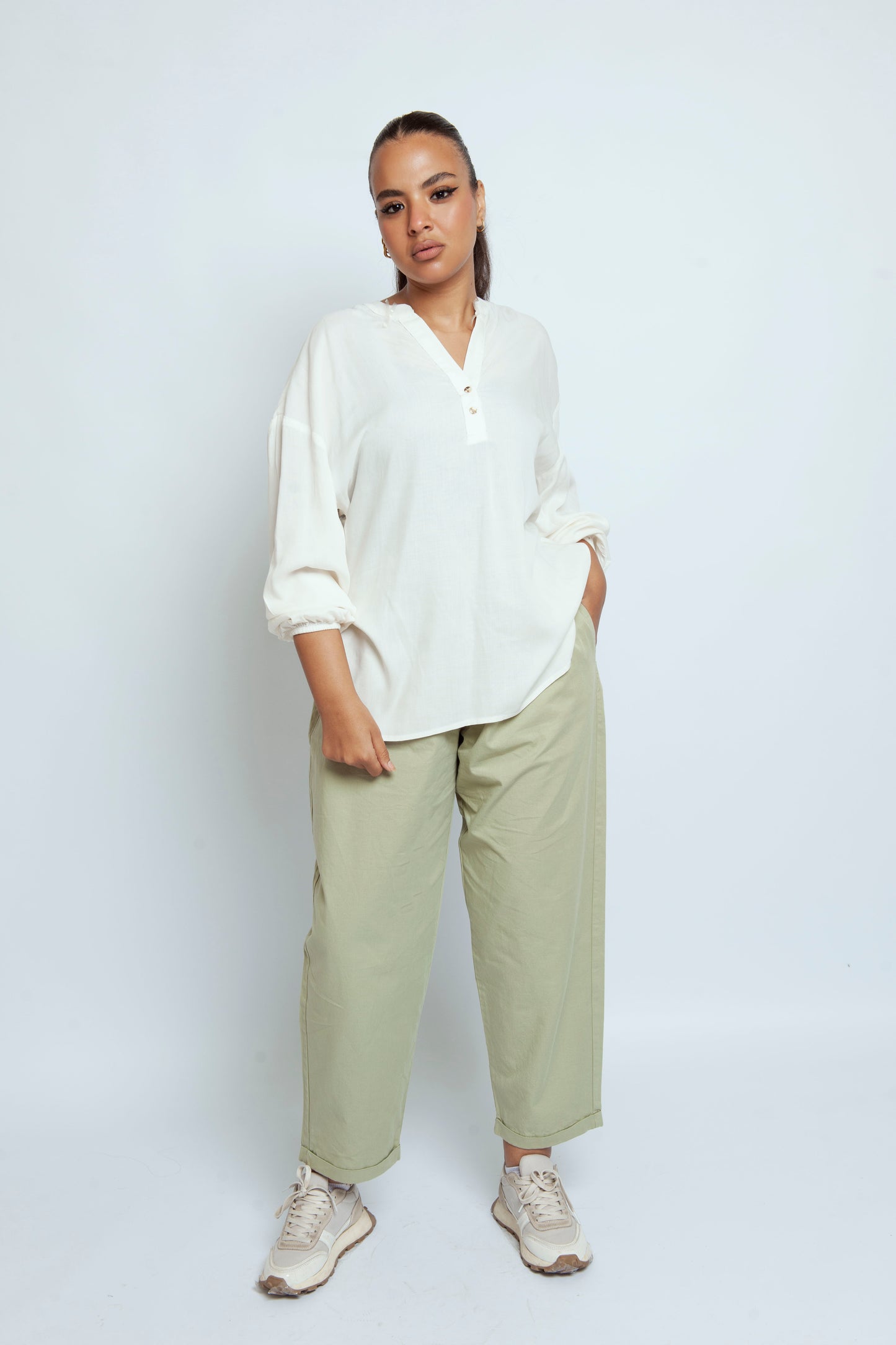 Lite Green Gabardine Pants