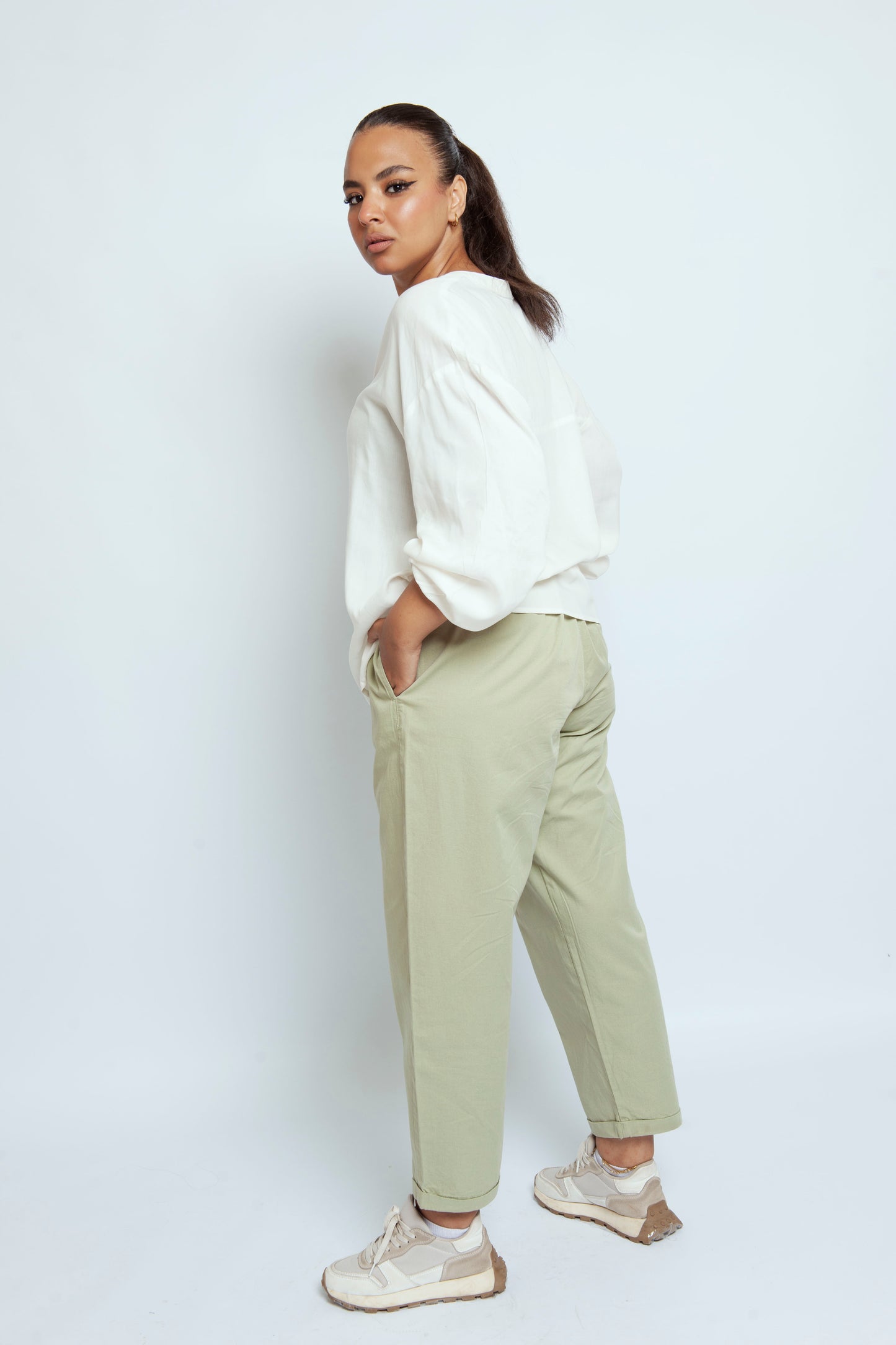 Lite Green Gabardine Pants