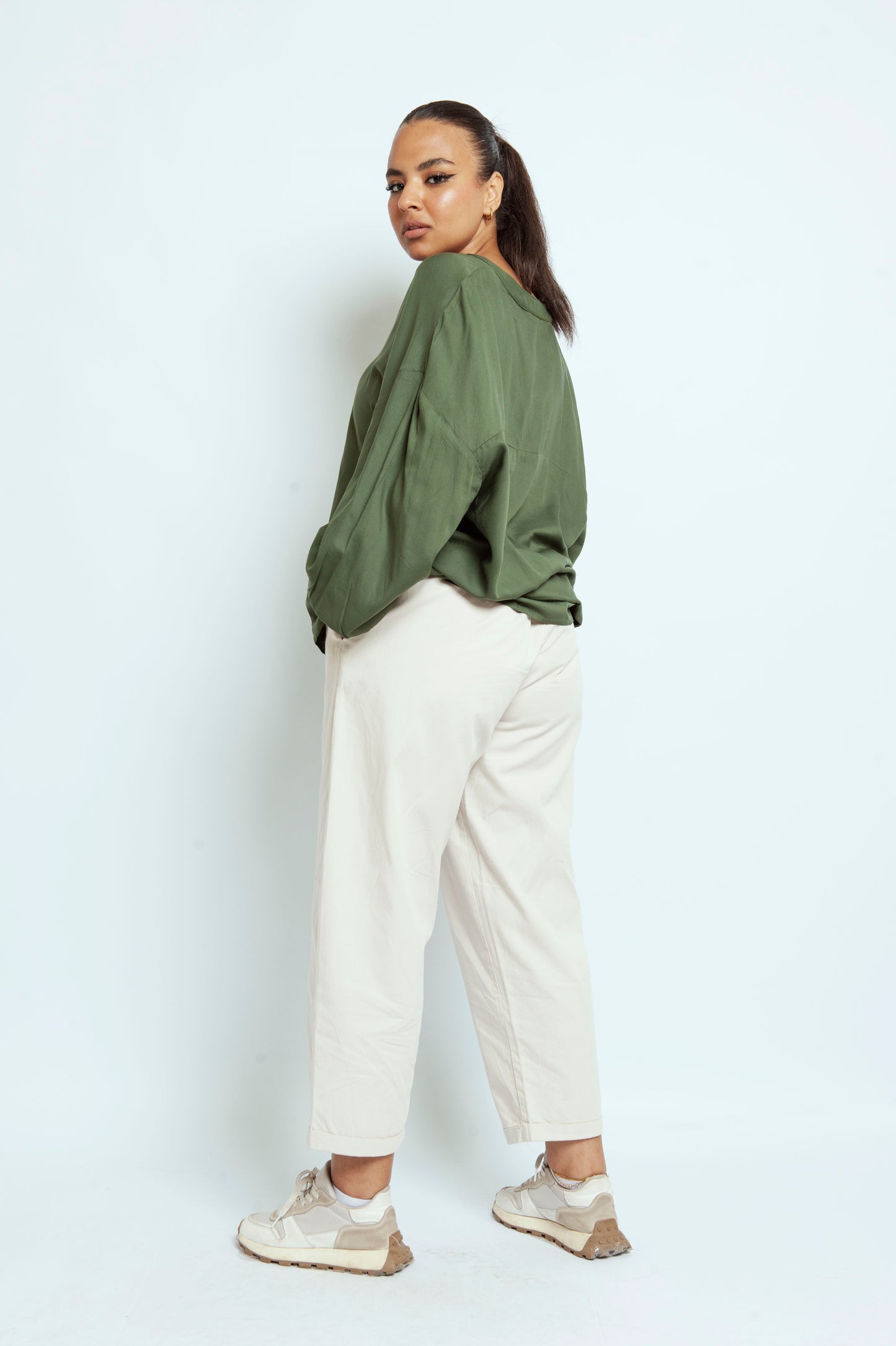 Biege Gabardine Pants